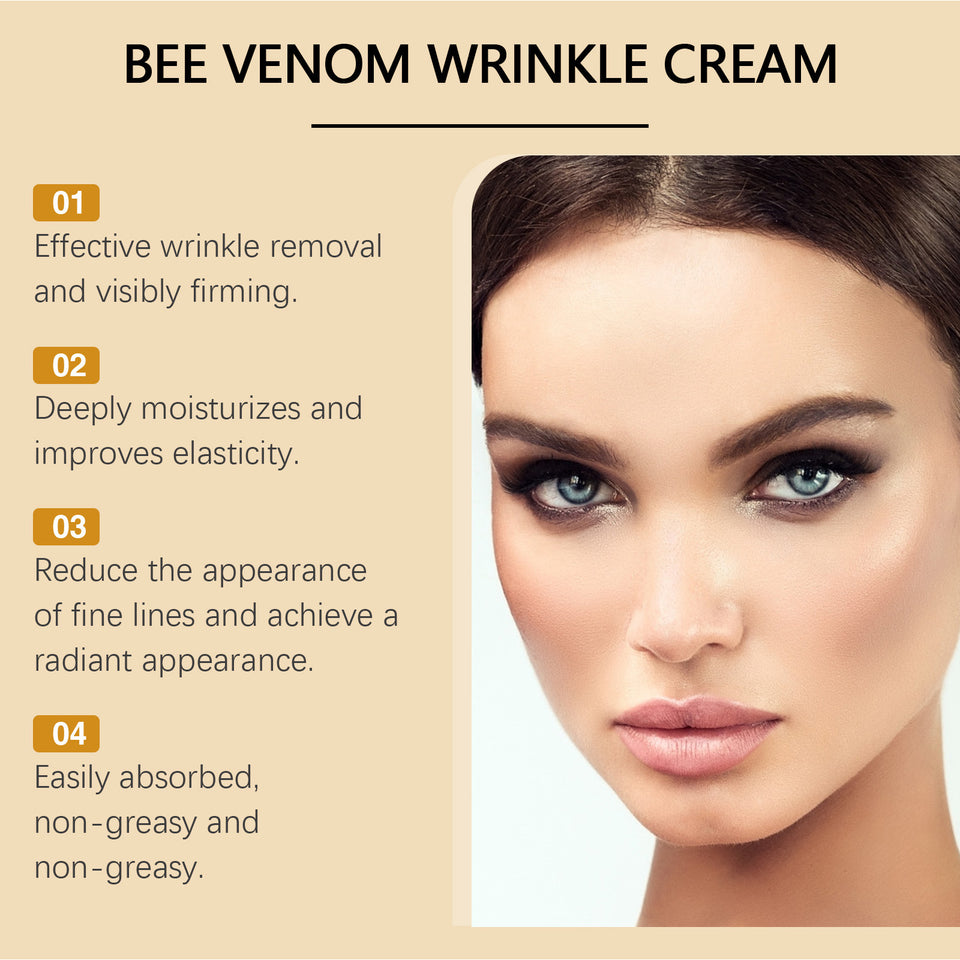 OUHOE Bee Venom Facial Care Cream Gentle hydrating and moisturizing skin delicate and tender skin soft skin care cream